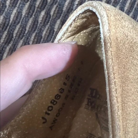 Vtg Dr Martens Oxford Shoes Youth Size 11 Brown Leather Made in England Lace - Picture 5 of 7